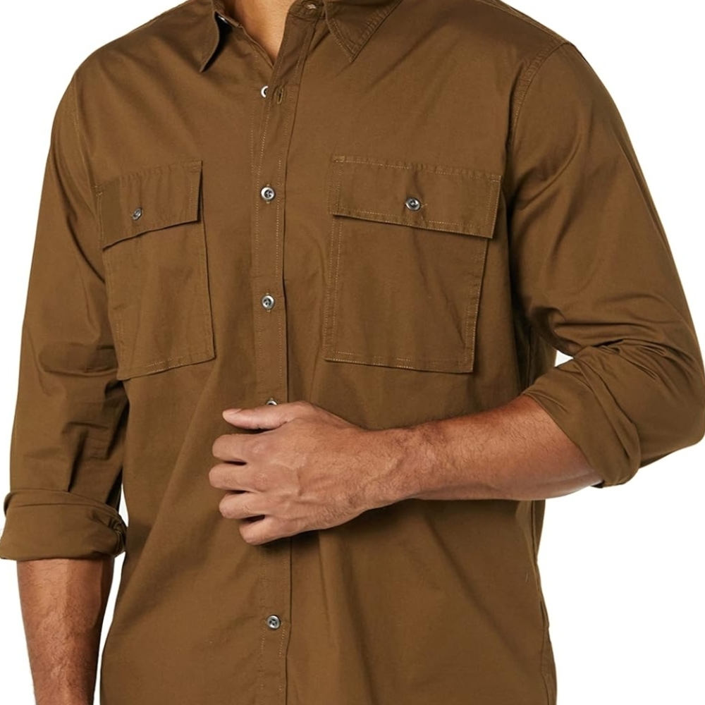 Men's Brown Casual Shirt
